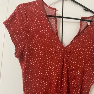 Red Polka Dot Jumpsuit